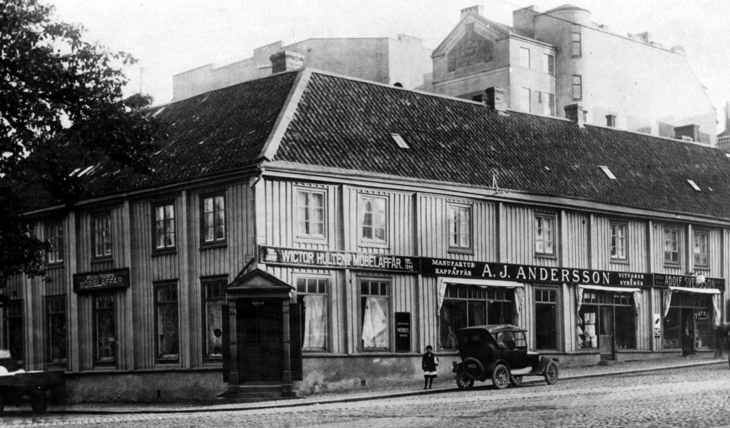 Landbrogatan med A.J. Anderssons i gamla tider