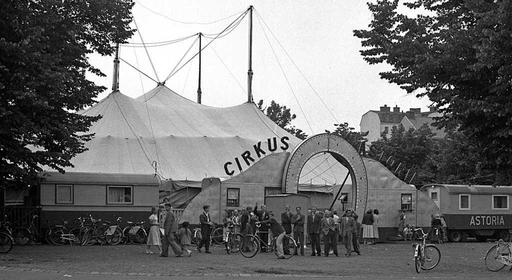 Cirkus Astoria på Chapmansplan cirka 1950