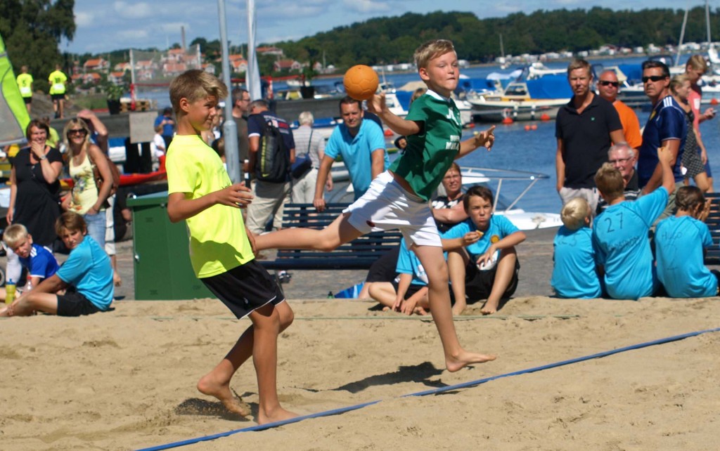 Beachhandboll på Fisktorget