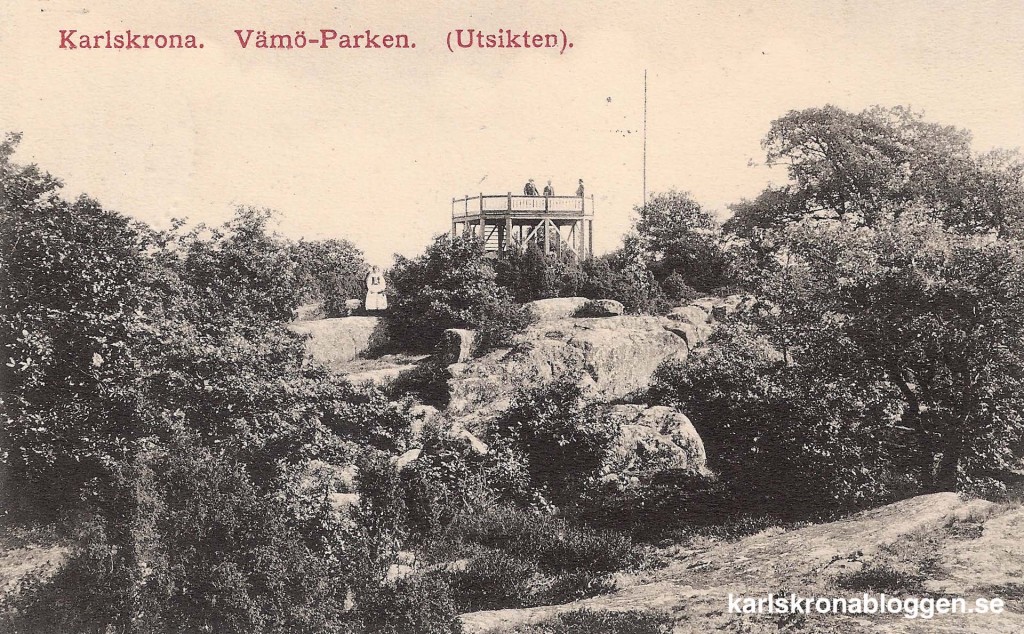 Utsiktstornet på Wämö för hundra år sedan