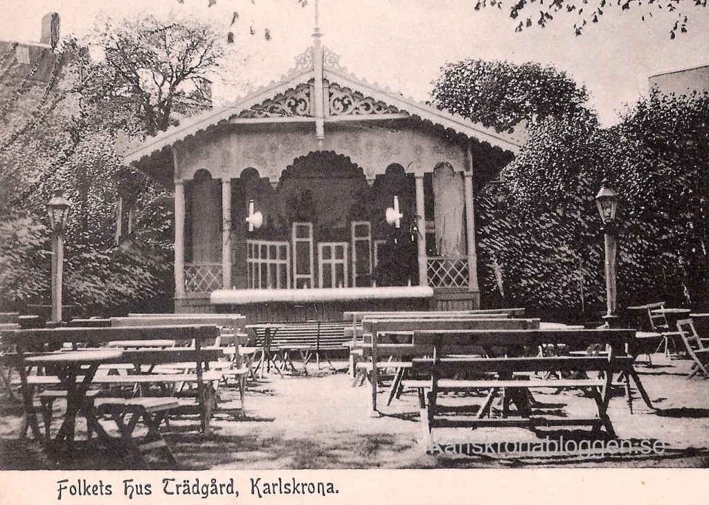Folkets Hus trädgård 1900