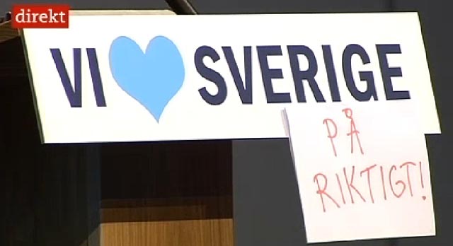 Sverigedemokraterna älskar Sverige på riktigt!