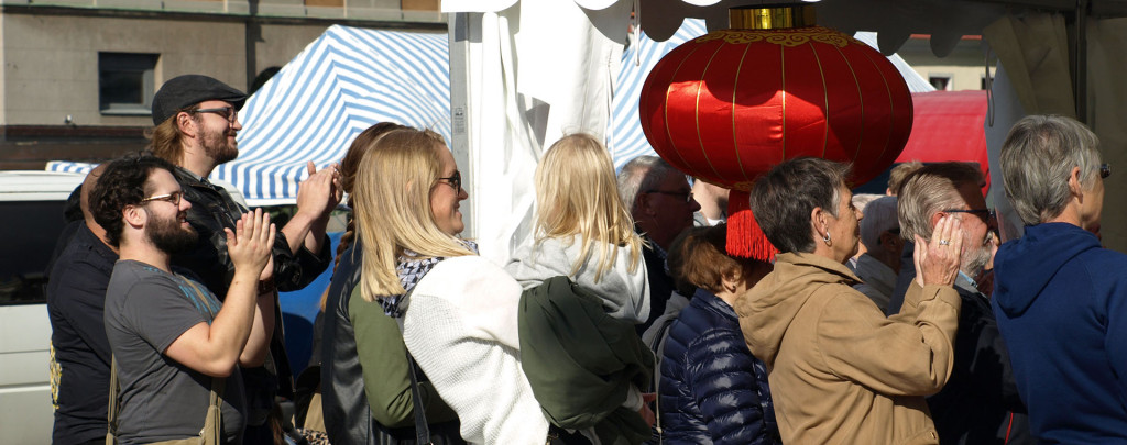 Kinesiskt på Stortorget i Karlskrona lördagen den 26 september 2015