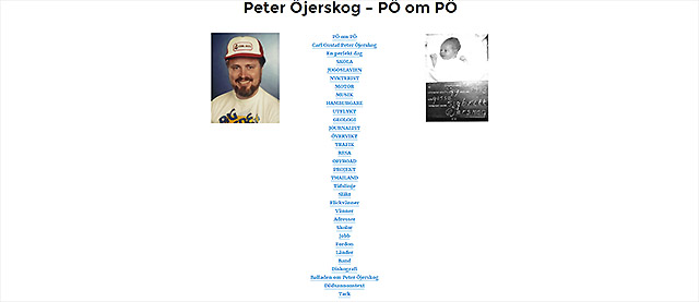 Peter Öjerskogs självbiografi "PÖ om PÖ"