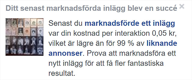 Marknadsföring på Facebook?