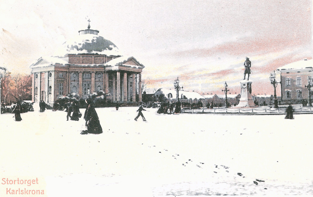 Vinter på Stortorget 1904